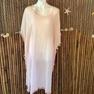 Beach cover up Elan Boat Neck Kaftan Maxi